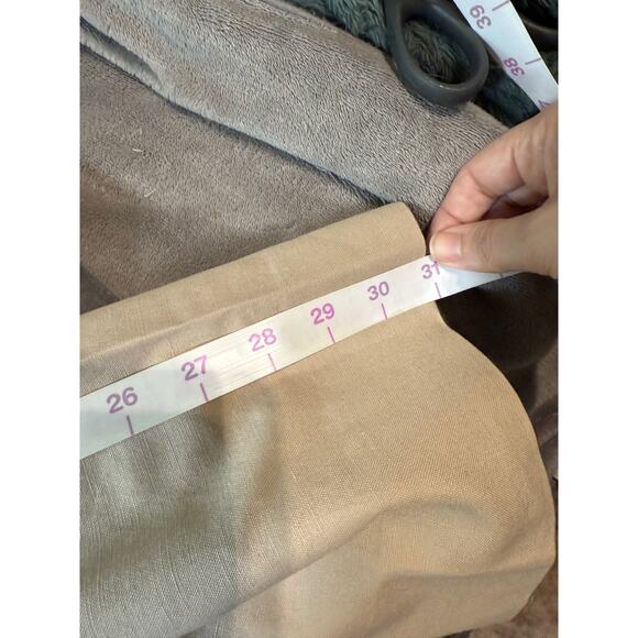 Bonobos Size 33 Linen Cotton Men‎ Pants Tan Khaki 31” Inseam Belt Formal Preppy - Picture 11 of 12